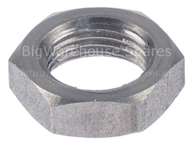 Nut thread M12x1 H 5mm WS 17 SS Qty 1 pcs