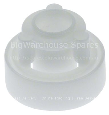 Wash arm bearing mounting pos. upper/lower 3 holes hole ø 3mm se