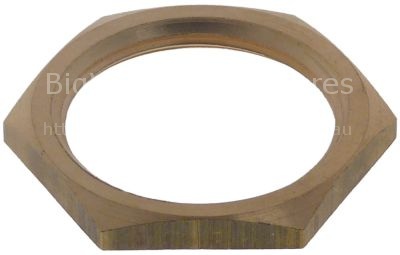 Nut thread 1¼" H 6mm WS 50 brass Qty 1 pcs