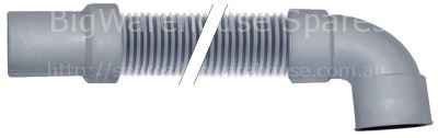 Drain hose DN24 L 1500mm straight ø inside 32mm straight ext. ø