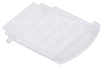 Lid for dosing container L 61mm W 50mm H 5mm mounting pos. front