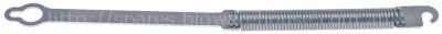 Tension spring ø 12mm total length 240mm wire gauge ø 1,8mm for