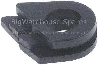 Bearing for door rubber ID ø 12mm mounting pos. left