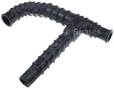 Formed hose ext. ø 58 D1 ø 50mm D2 ø 35mm L 455mm black Qty 1