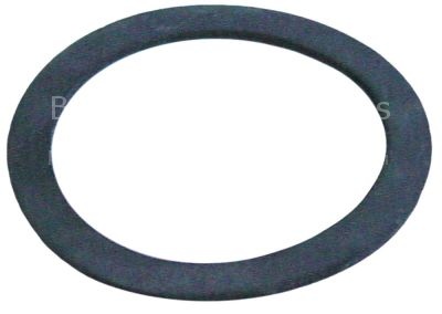 Flat gasket rubber ED ø 75mm ID ø 58mm thickness 3mm Qty 1 pcs