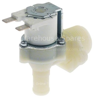 Solenoid valve single angled 24V inlet 3/4" outlet 13mm DN10 dut