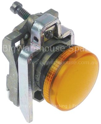 Signal element mounting measurements ø22mm yellow metal
