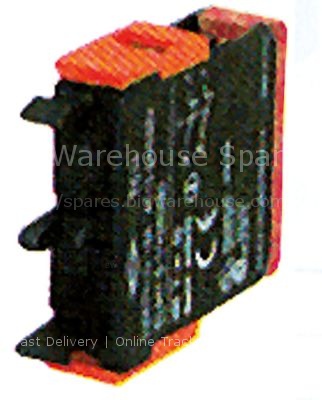 Contact block ERSCE C02 2NC max 400V 10(4)A red/red