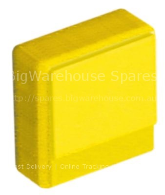 Push button size 23x23mm yellow