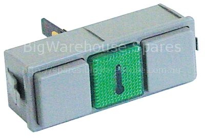 Indicator light mounting measurements 28.5x77.5mm 230V green con