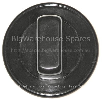 Knob without symbol ø 70mm shaft ø 6x4.6mm