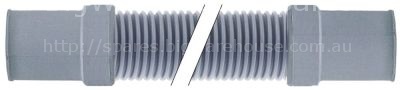 Extraction hose DN35 A int. ø 35mm L 310mm A ext. ø 40mm B int.