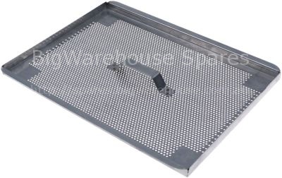 Flat filter H 15mm stainless steel L 318mm W 242mm