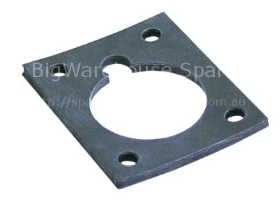 Gasket rubber L 88mm W 73mm thickness 5mm hole ø 7mm hole distan