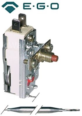 Safety thermostat switch-off temp. 230°C 1-pole 16A probe ø 6mm