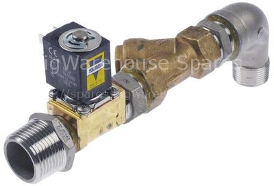 Solenoid valve 230VAC inlet 3/4" ET outlet 1" ET L 225mm with in