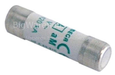 Fine fuse size ø10x38mm 10A slow-acting rated 500V type aM Qty 1