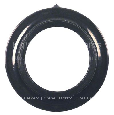 Knob switch zero mark ø 60mm shaft ø 5x5mm black