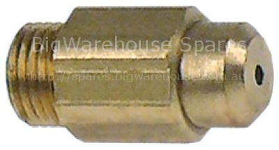 Gas injector thread M10x1 WS 12 bore ø 1,85mm inner peaked