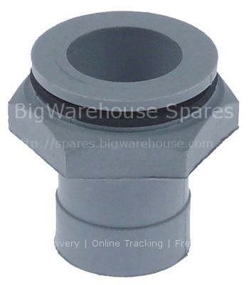 Overflow stock L 48mm seat ø 25mm for overflow pipe