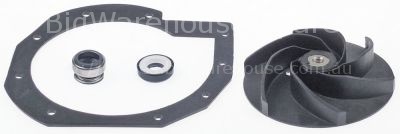 Service kit for pump type 2233S1500 impellor, pump cover gasket,