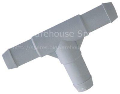T-piece plastic hose ø 13-13-13mm 3-way