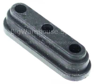 Gasket L 76mm W 23mm hole distance 25mm 3 holes for heating elem