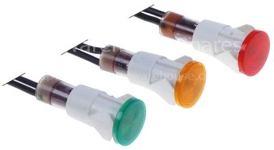 Indicator lamps set ø 13mm green/yellow/red 230V connection male