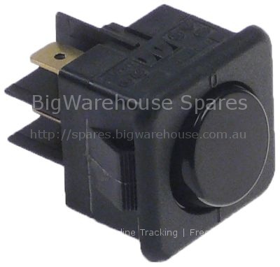 Momentary rocker switch mounting measurements 27.8x25mm black 1N