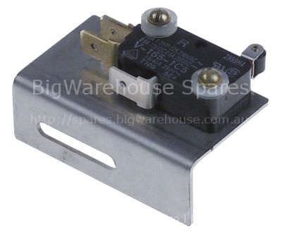 Microswitch with handle with a switch 250V 16A 1CO connection ma