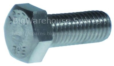 Hexagonal screw M12x30mm