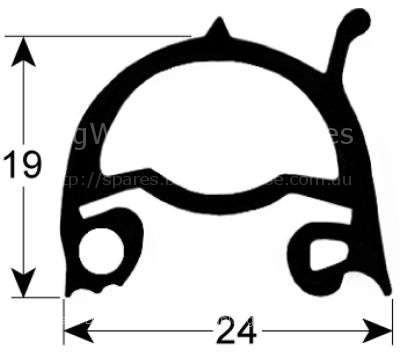 Door seal profile 2519 W 695mm L 1410mm external size Qty 1