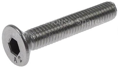 Countersunk screw thread M6 L 30mm SS DIN 7991/ISO 10642 Qty 1 p