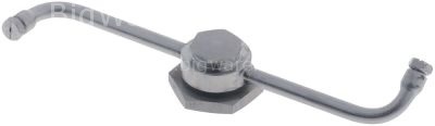 Rotary nozzle for combi-steamer bore ø 1.1/1.5mm L 155mm thread