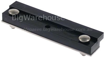 Rail W 25mm plastic L 188mm black H 45mm