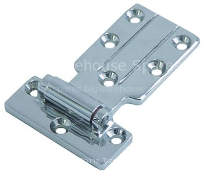 Hinge off-set 0mm overall height 22mm face mounted total length