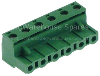 PCB terminal block 6-pole cross section 1,5mm²