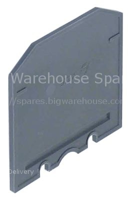 Isolation barrier for rail-mounted terminal clamps up to 16mm² y