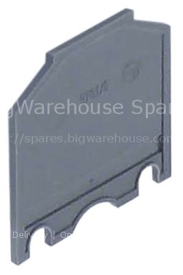 End barrier for rail-mounted terminal clamps up to 4mm² blue