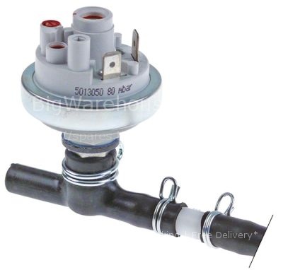 Pressure control ø 45mm pressure range 80mbar connection 12mm pr