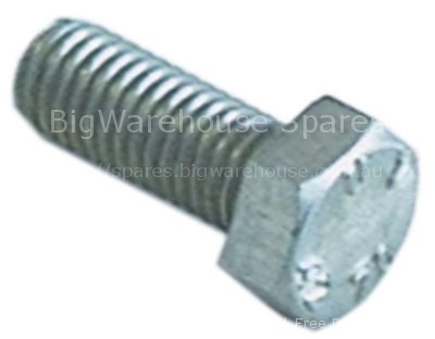 Hexagonal screw thread M8 thread L 20mm SS WS 13 Qty 1 pcs DIN 9