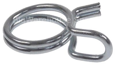 Wire clamp ø 9.8-10.4mm wire gauge ø 1,2mm zinc-coated steel Qty