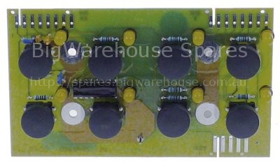 Keypad PCB L 118mm W 69mm suitable for convection oven buttons 8
