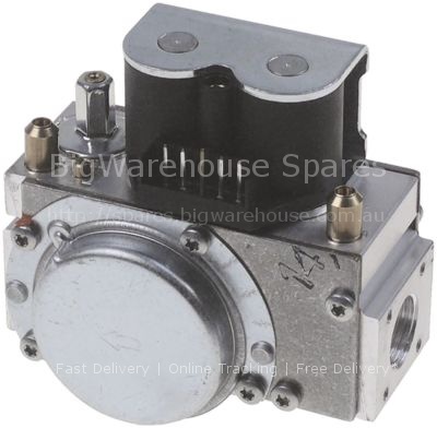 Gas valve 230V 50/60Hz gas inlet 1/2" gas outlet 1/2" total leng