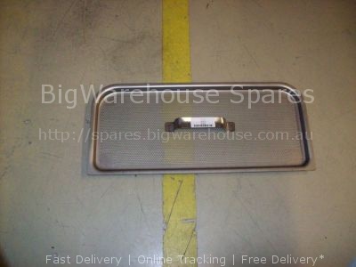 Flat filter L 510mm W 225mm H 16 without handlemm SS