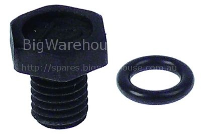 Blind plug H 20mm thread M12 plastic WS 19