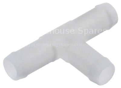 T-piece plastic hose ø 13-13-13mm ID ø 10mm L 67mm