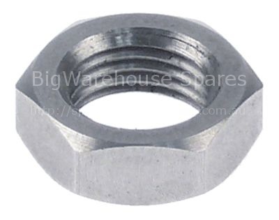 Nut thread M10x1 H 5mm WS 14 Qty 1 pcs
