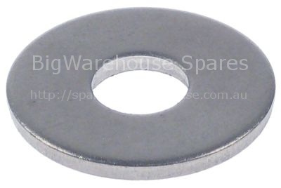 Plain washer ID ø 10,5mm ED ø 30mm thickness 2,5mm SS Qty 1 pcs