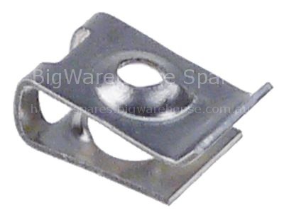 Plate nut hole ø 3,1mm L 13mm W 8mm